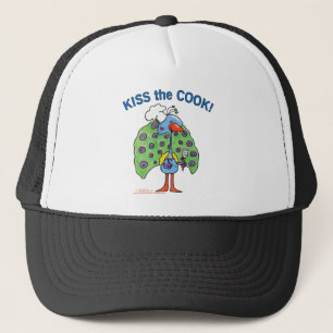 Gorra De Camionero ¡Chef Peacock, besa al cocinero!