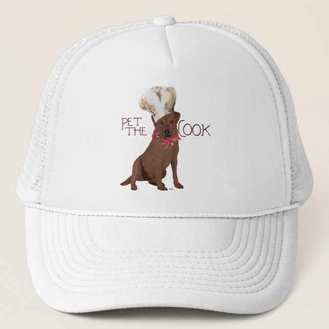 Gorra De Camionero Chef recuperador de chocolate (Anverso)