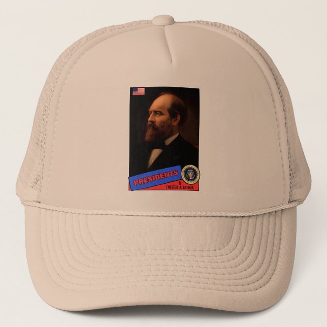 Gorra De Camionero Chester A. Arthur Baseball Card (Anverso)