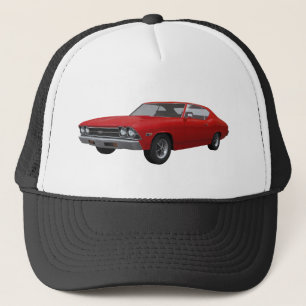 Gorra De Camionero Chevelle 1969 SS: Final rojo