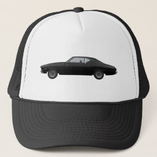 Gorra De Camionero Chevelle SS de 1969: acabado negro