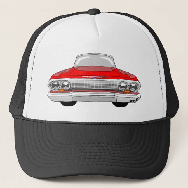 Gorra De Camionero Chevrolet Impala 1963 (Anverso)