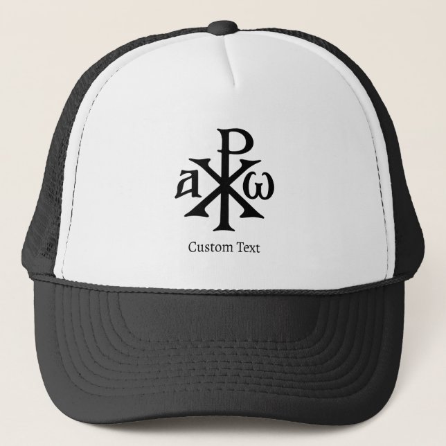 Gorra De Camionero Chi Rho Christogram (Anverso)