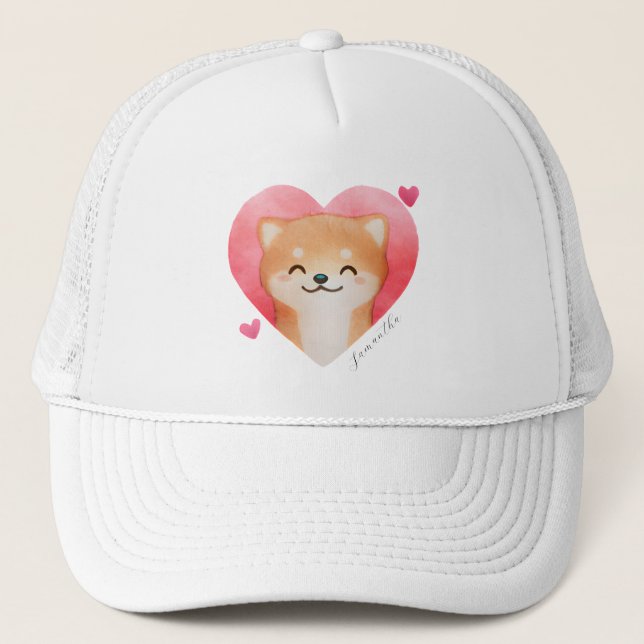 Gorra De Camionero Chiba chiba inu en el corazón (Anverso)