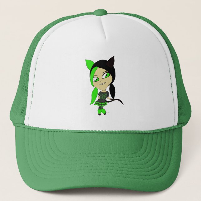 Gorra De Camionero chibi catgirl  (Anverso)