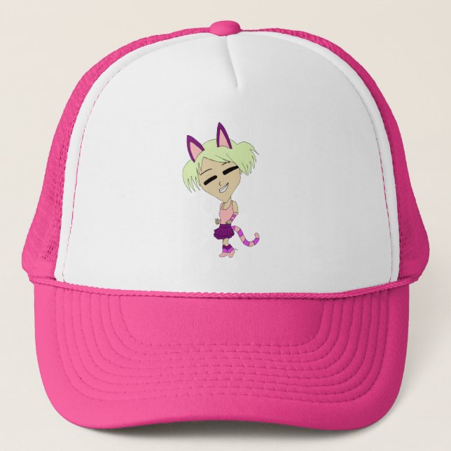 Gorra De Camionero chibi catgirl  (Anverso)