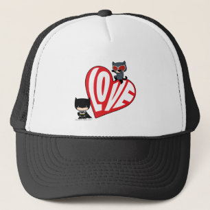 Gorra De Camionero Chibi Catwoman salta sobre Batman