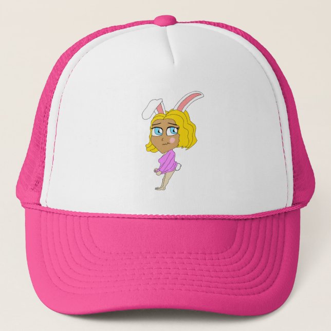 Gorra De Camionero chibi conejita  (Anverso)