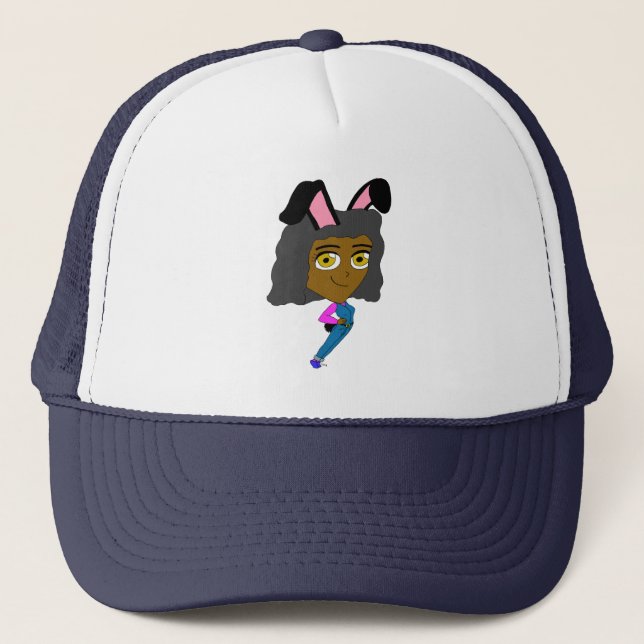 Gorra De Camionero chibi conejita (Anverso)