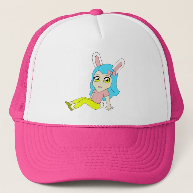 Gorra De Camionero chibi conejita (Anverso)