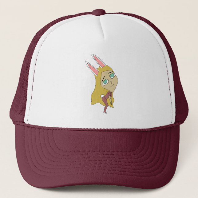 Gorra De Camionero chibi conejita (Anverso)