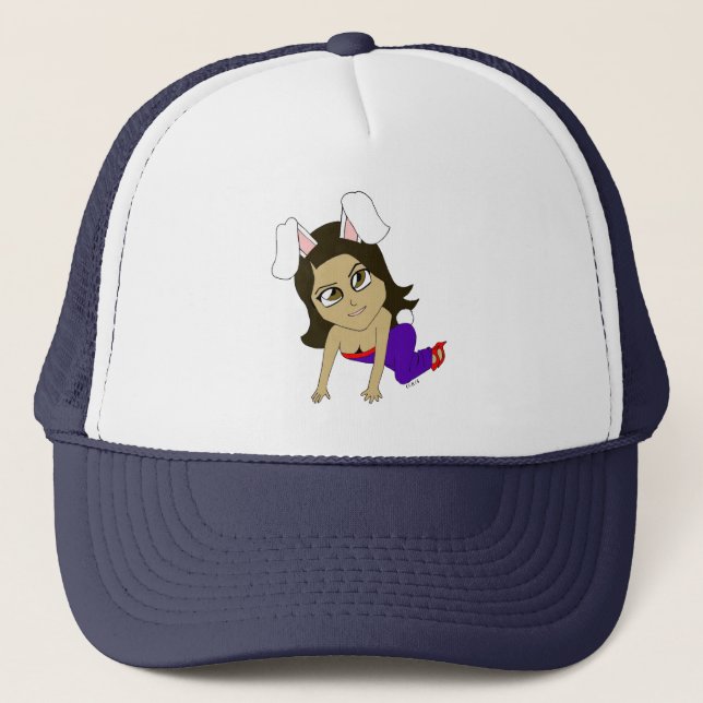 Gorra De Camionero chibi conejita (Anverso)