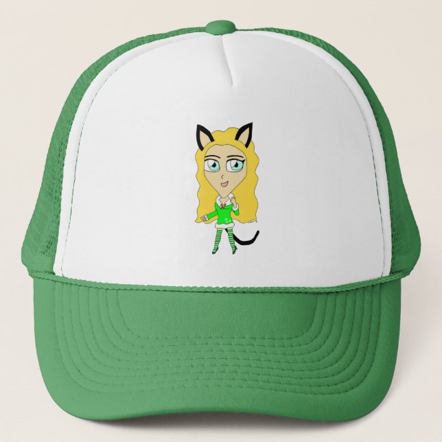 Gorra De Camionero chibi de Navidad (Anverso)