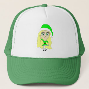 Gorra De Camionero Chibi de Navidad