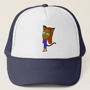 Gorra De Camionero chibi gata chica