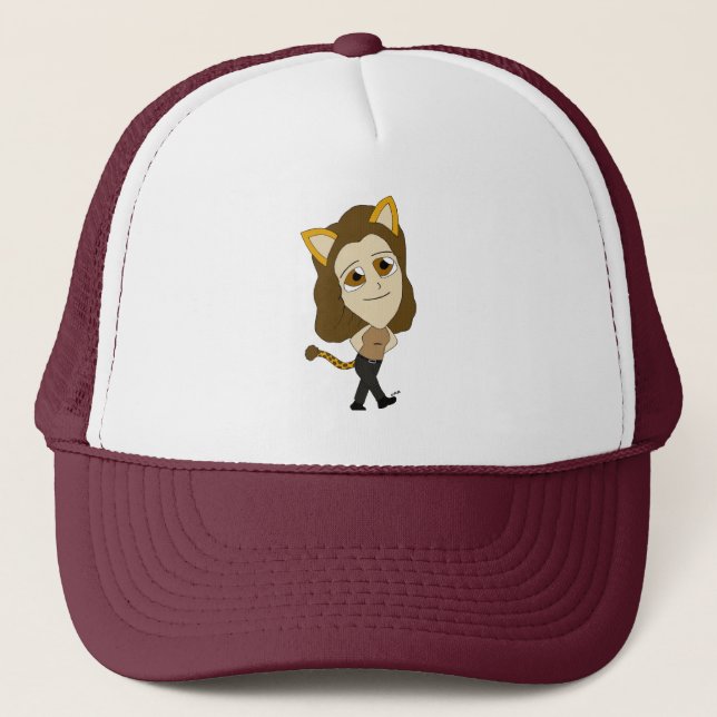 Gorra De Camionero chibi gatita (Anverso)