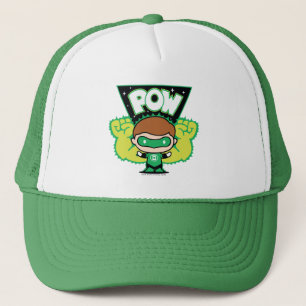 Gorra De Camionero Chibi Green Lantern Formando puños gigantes