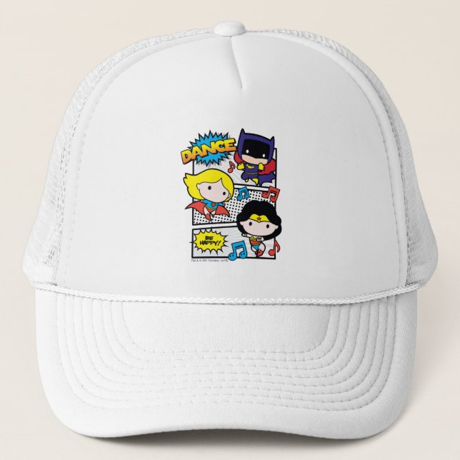 Gorra De Camionero Chibi Heroes Dancing (Anverso)