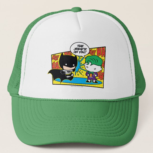 Gorra De Camionero Chibi Joker Pranking Chibi Batman (Anverso)