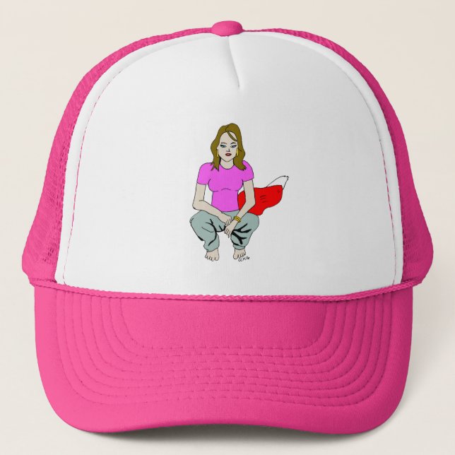 Gorra De Camionero chica astuta (Anverso)