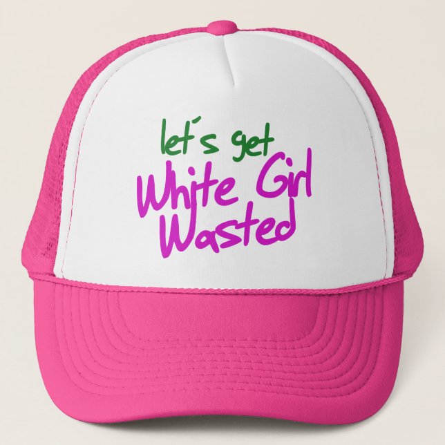 Gorra De Camionero Chica blanco desperdiciado (Anverso)