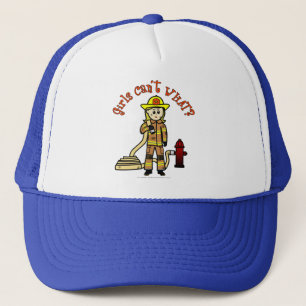 Gorra De Camionero Chica bombero rubio