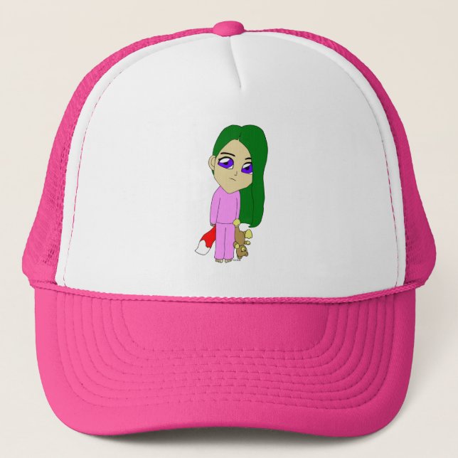 Gorra De Camionero chica chibi foxy (Anverso)