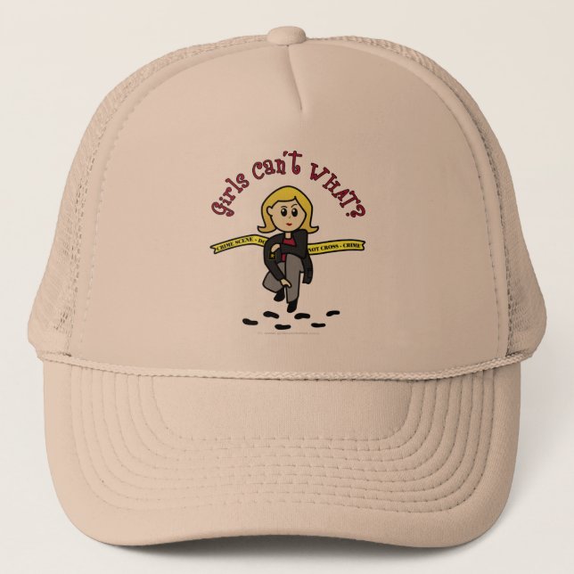 Gorra De Camionero Chica CSI rubio (Anverso)
