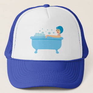 Gorra De Camionero Chica de baño de burbujas retro