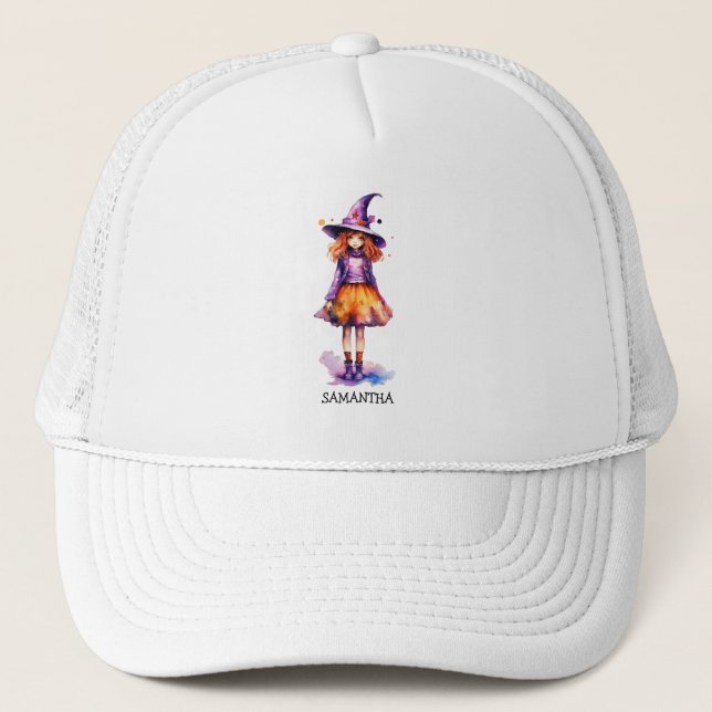 Gorra De Camionero Chica de Brujas Pastel Cute - Estética de Hallowee (Anverso)