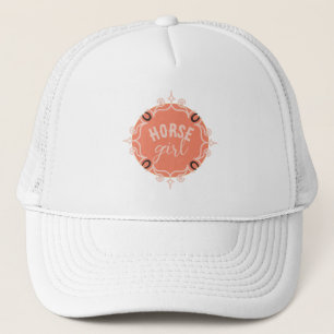 Gorra De Camionero "Chica de caballos" ecuestre Lucky Horse Shoe
