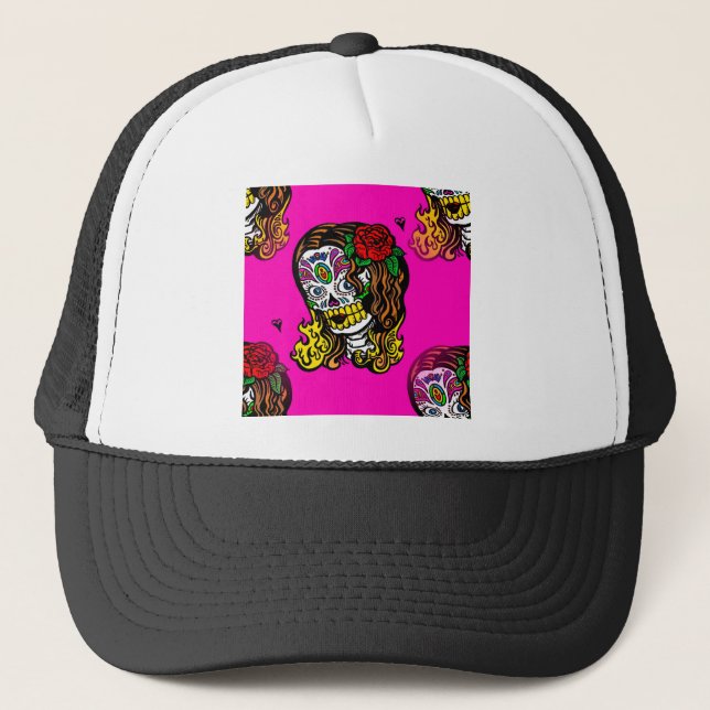 Gorra De Camionero chica de cráneo de azúcar (Anverso)