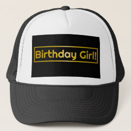 Gorra De Camionero ¡Chica de cumpleaños!
