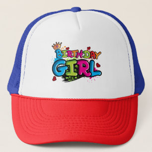 Gorra De Camionero Chica de cumpleaños