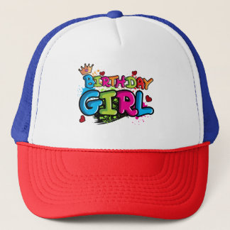 Gorra De Camionero Chica de cumpleaños