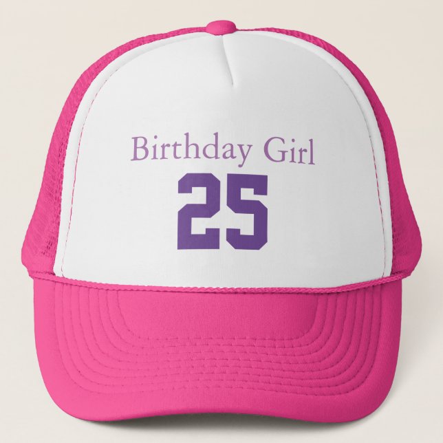 Gorra De Camionero Chica de cumpleaños 25 (Anverso)
