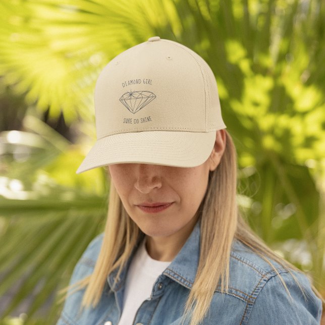 Gorra De Camionero Chica de diamantes Shine Personalizado (Subido por el creador)