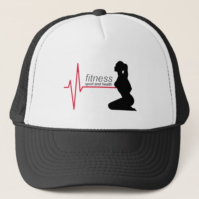 Gorra De Camionero Chica de fitness (Anverso)