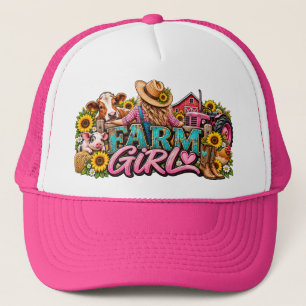 Gorra De Camionero Chica de granja Country Western Farmhouse