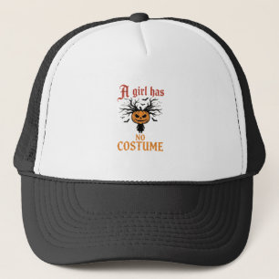 Gorra De Camionero Chica de Halloween no tiene disfraz de calabaza