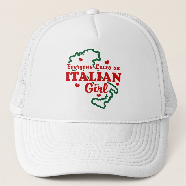 Gorra De Camionero Chica de Italia (Anverso)