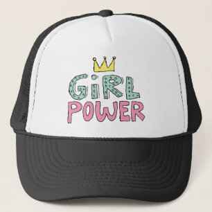 Gorra De Camionero Chica de la Corona Power Doodle Girly Doodle Power