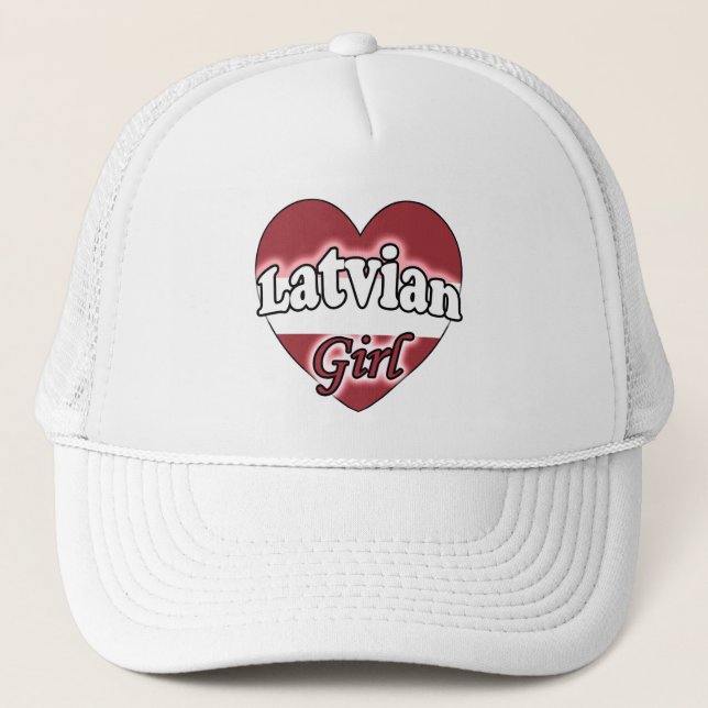 Gorra De Camionero Chica de Letonia (Anverso)