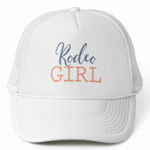 Chica de Rodeo Country Blue y Peach