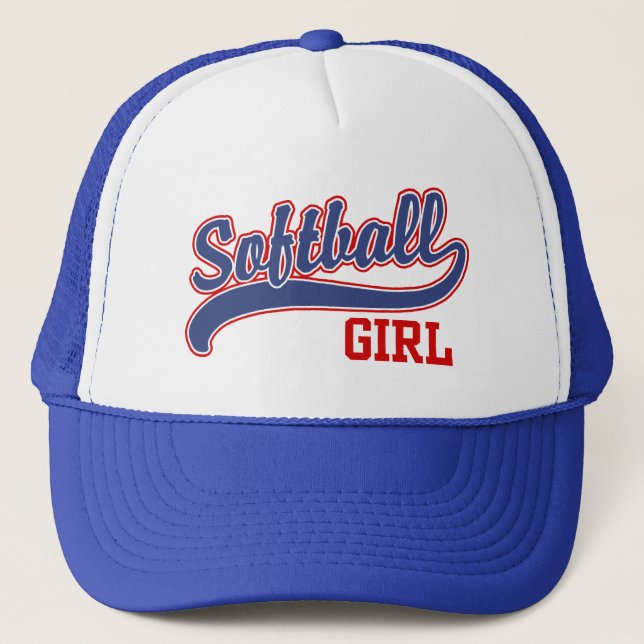 Gorra De Camionero Chica de Softball (Anverso)