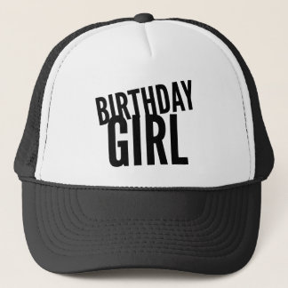 Gorra De Camionero Chica del cumpleaños