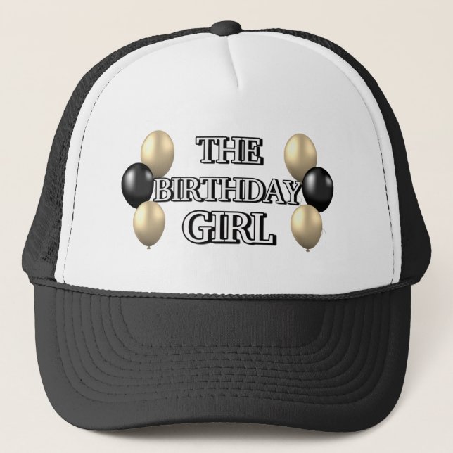 Gorra De Camionero Chica DEL CUMPLEAÑOS (Anverso)