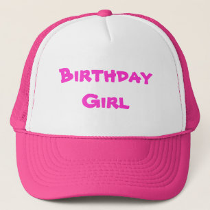 Gorra De Camionero Chica del cumpleaños