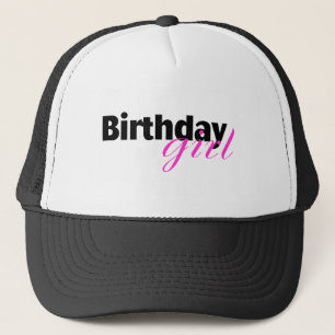 Gorra De Camionero Chica del cumpleaños (2)