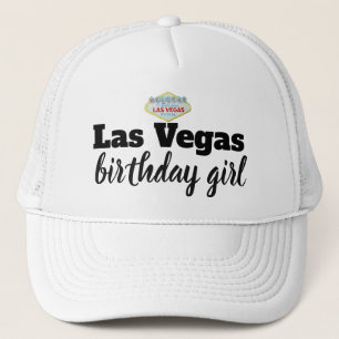 Gorra De Camionero Chica del cumpleaños de Las Vegas